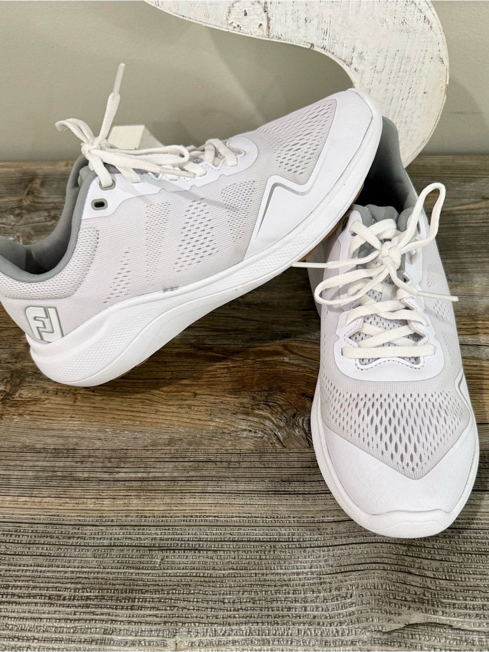 FootJoy White and Gray Women's Golf Sneakers
